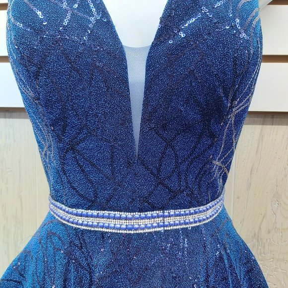 NWT Metallic Glitter Cocktail/Prom/Formal Dress - Picture 5 of 7